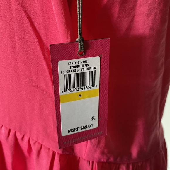 NWT Vince Camuto Pink Peplum Top - Picture 7 of 10